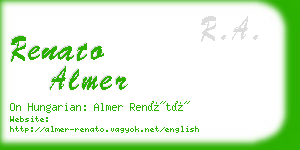 renato almer business card